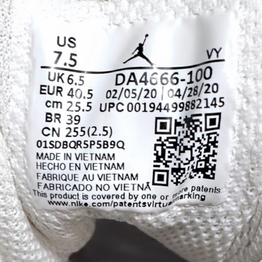 Nike Air Jordan 1 Mid SE Sail Light Blue Mixed Textures DA4666-100 Size 7.5 - Picture 3 of 10